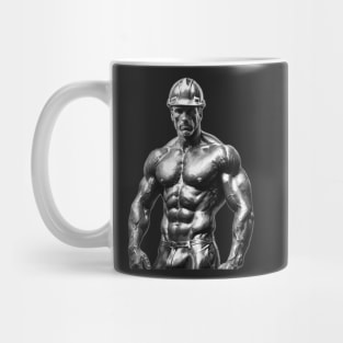 Muscular Hunk Wearing A Hard Hat Mug